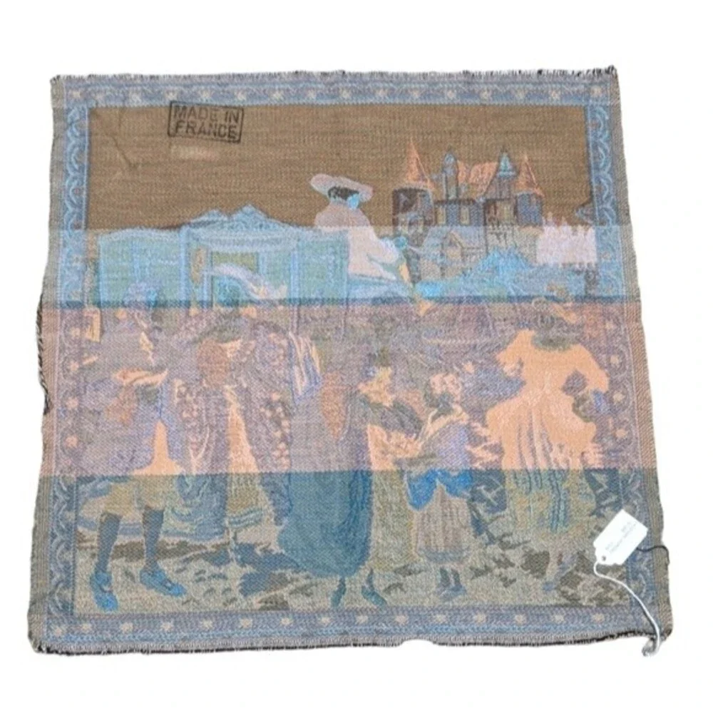 French tapestry wall woven romantic farmhouse carriage